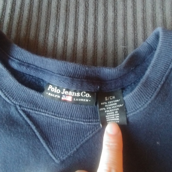 Polo pullover sweatshirt - Picture 2 of 2